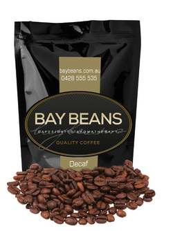 Bay Beans Decaf coffee beans (Click for larger view)