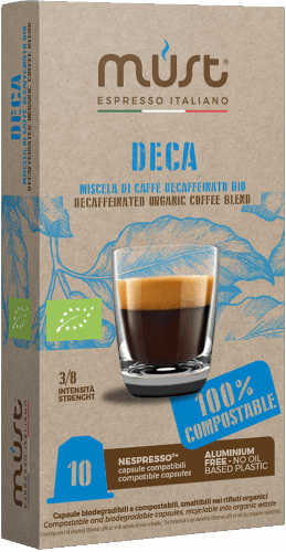 Bay Beans Decaf Certified organic coffee capsule for Nespresso