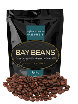 Bay Beans Forte coffee beans (Click for larger view)