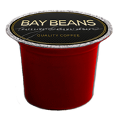 Nespresso compatible coffee capsules by Bay Beans coffee. 