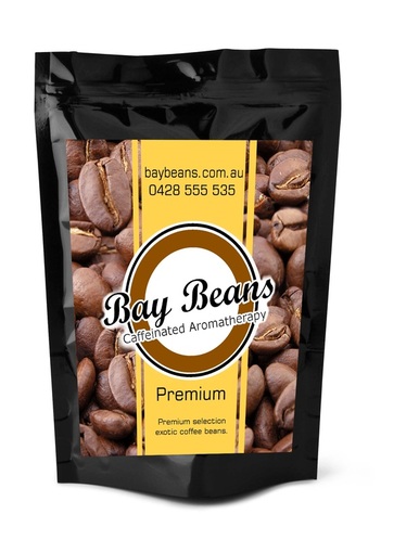 Bay Beans coffee bag design - Premium Reserve