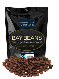 Bay Beans Fairtrade coffee beans (Click for larger view)