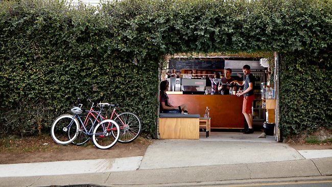 Bunker coffee shop at Milton. Picture: Mark Cranitch. Source: The Sunday Mail (Qld)