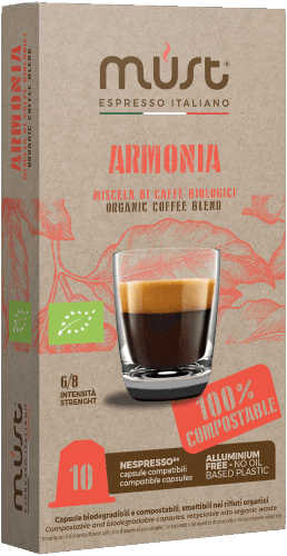 Bay Beans Armonia Certified Organic coffee capsule for Nespresso