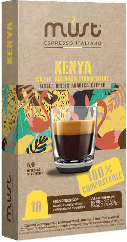 Bay Beans Kenya coffee capsules for Nespresso