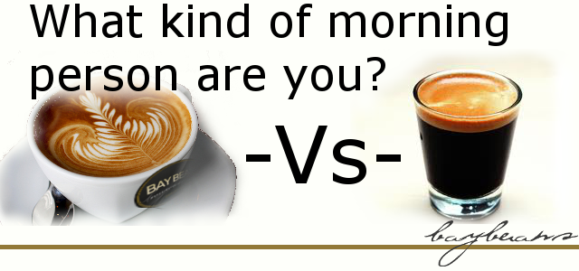 Coffee - What kind of morning person are you?